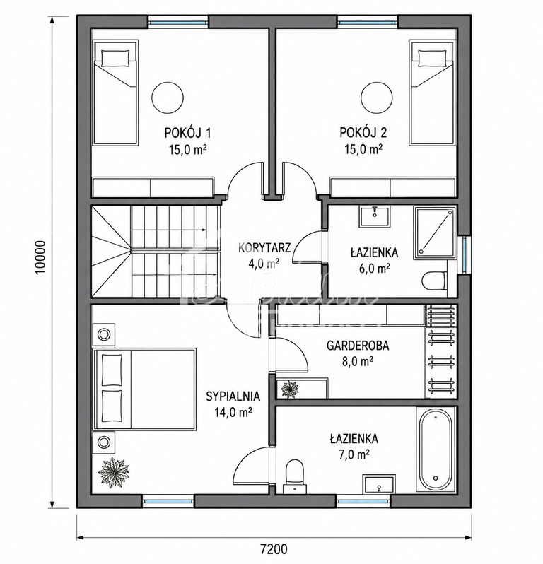 Dom 135 m², Warzymice, Turkusowa - zdjęcie 5