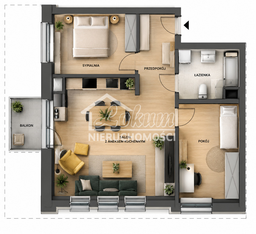 Mieszkanie 79,1 m², Warzymice, Tęczowe Ogrody - zdjęcie 18