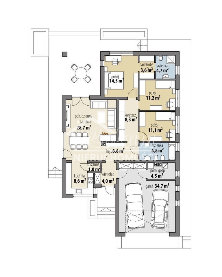 Dom 154,9 m², Dobra - zdjęcie 3