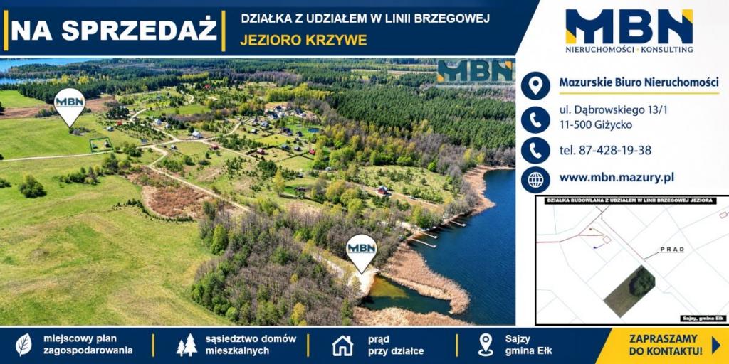 Działka budowlana 1717 m², Sajzy - zdjęcie 1
