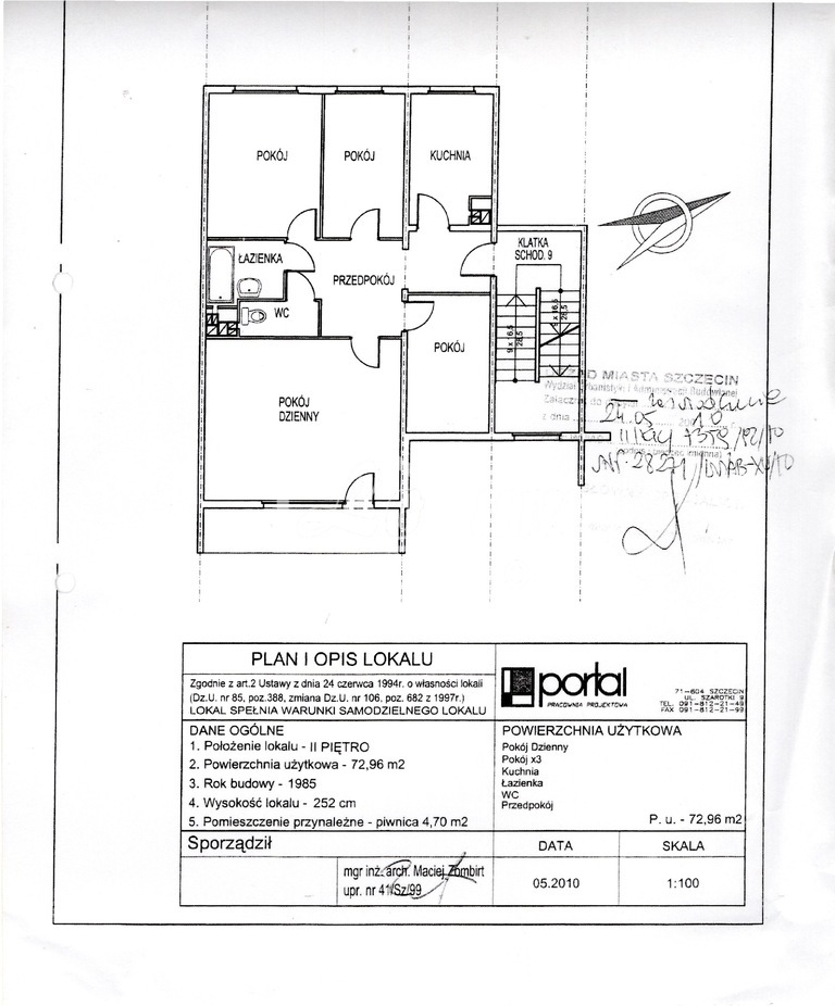 Mieszkanie 72,96 m², Szczecin, Teofila Aleksandra Lenartowicza - zdjęcie 3