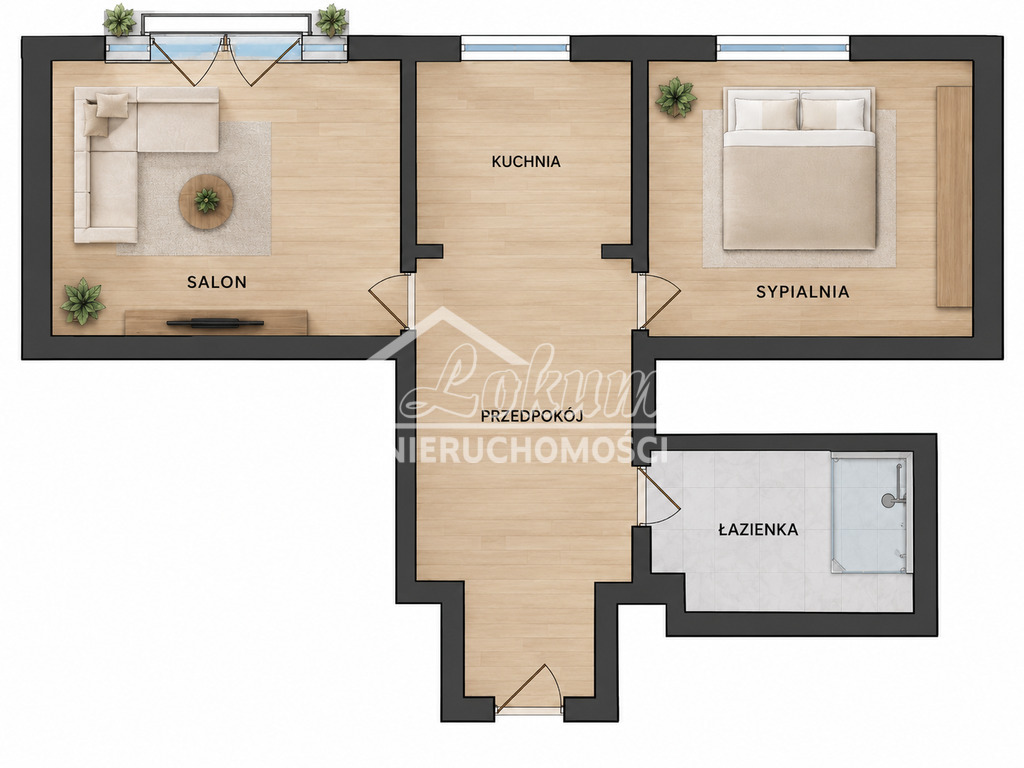Mieszkanie 38,3&nbsp;m², Szczecin, Aleja Powstańców Wielkopolskich - zdjęcie 9