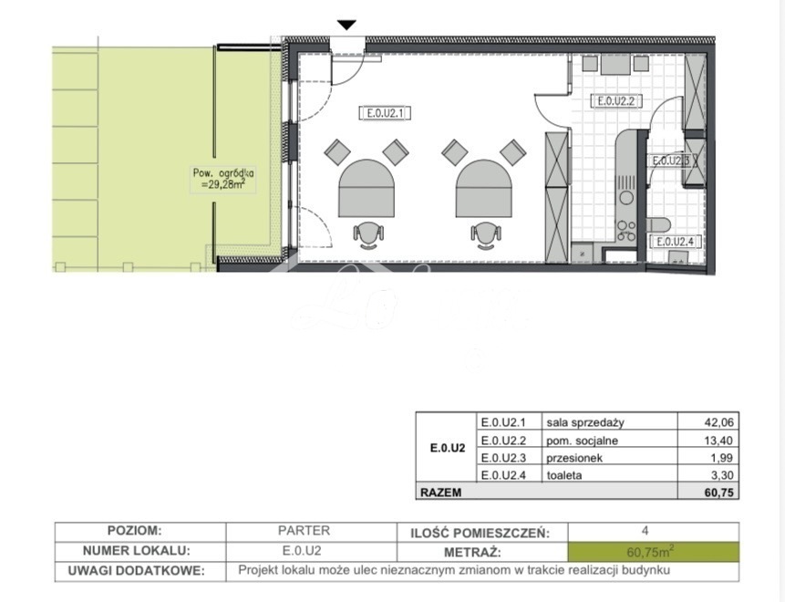 Lokal usługowy do wynajęcia, 60,75&nbsp;m², Szczecin - zdjęcie 12
