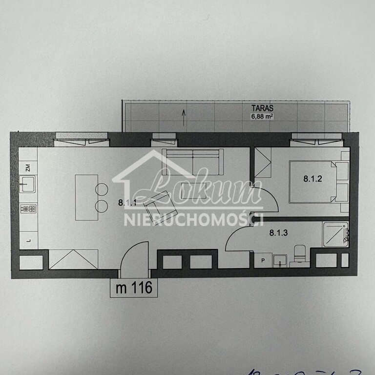 Mieszkanie 39,21 m², Szczecin, Zygmunta Chmielewskiego - zdjęcie 10