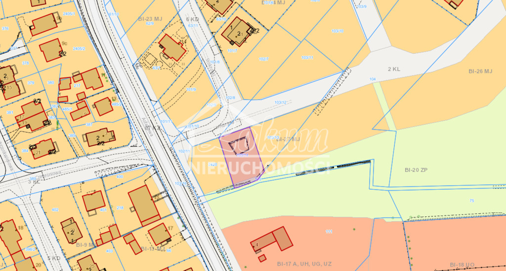 Działka budowlana 649 m², Police - zdjęcie 2