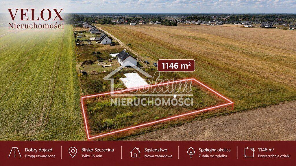Działka budowlana 1146 m², Grzędzice, Konwaliowa - zdjęcie 3