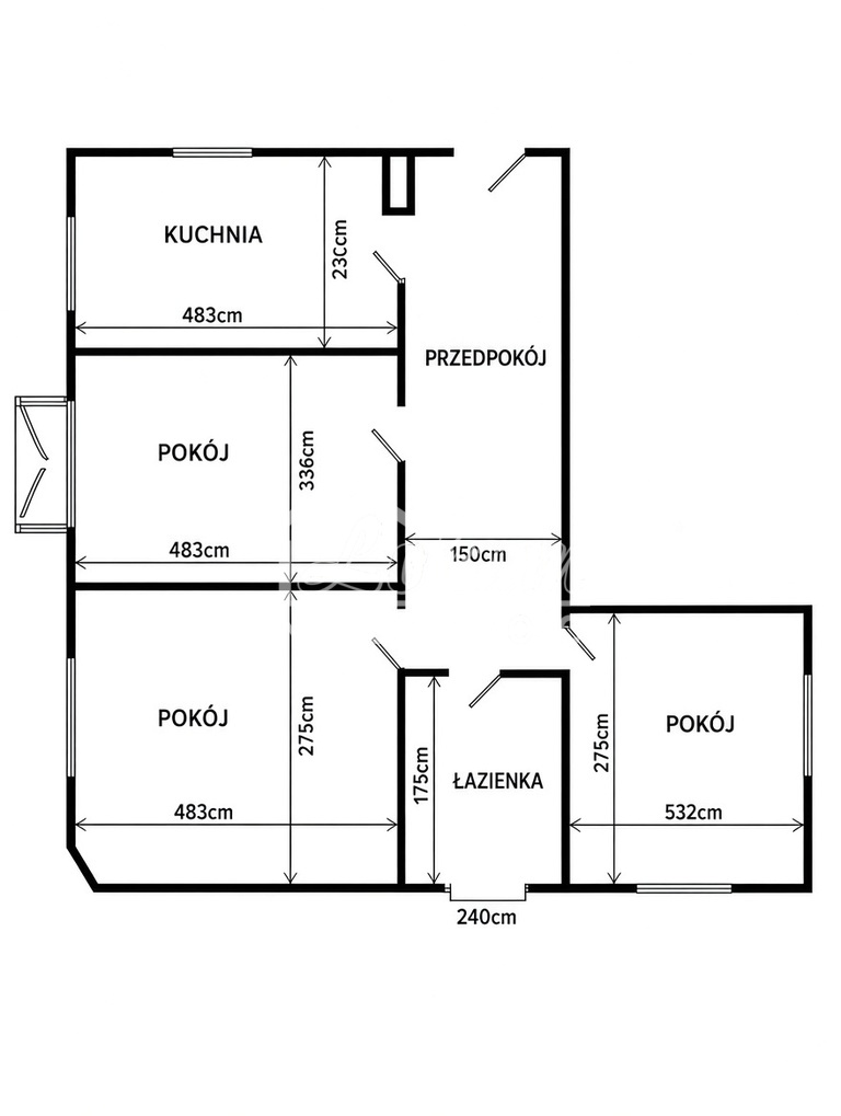 Mieszkanie 68,3 m², Szczecin, Aleja Powstańców Wielkopolskich - zdjęcie 2