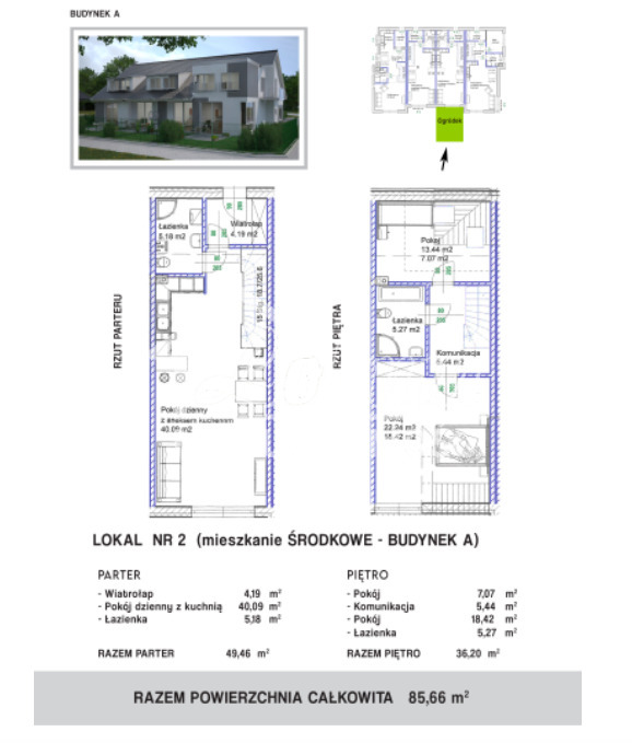 Mieszkanie 85,66 m², Szczecin, Lubczyńska - zdjęcie 2