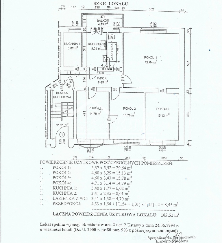 Mieszkanie 102,52 m², Szczecin, ks. Piotra Wawrzyniaka - zdjęcie 2