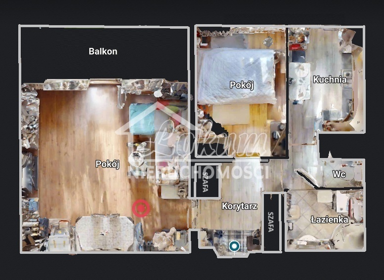 Mieszkanie 48,5&nbsp;m², Szczecin, Lniana - zdjęcie 2