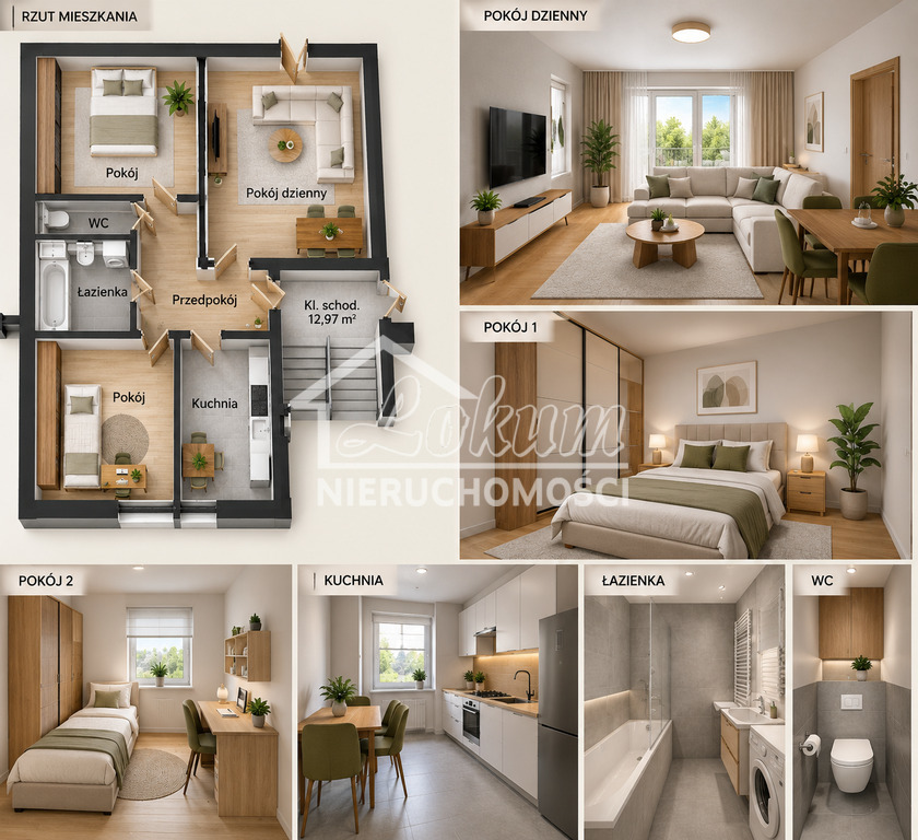 Mieszkanie 59,75&nbsp;m², Szczecin, Emilii Plater - zdjęcie 8