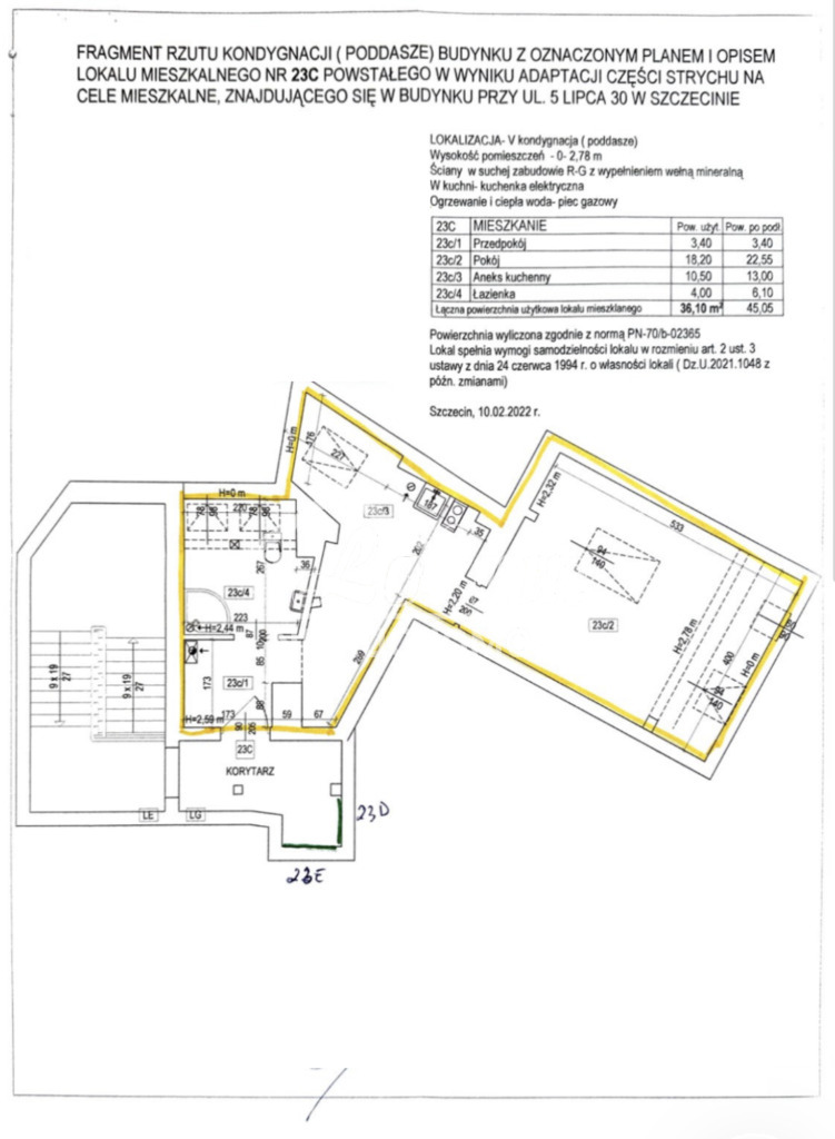 Mieszkanie 36,1 m², Szczecin, 5 Lipca - zdjęcie 10