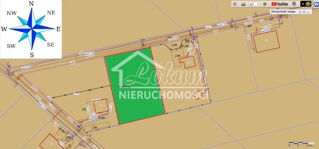 Działka budowlana 1001 m², Nowe Warpno - zdjęcie 1
