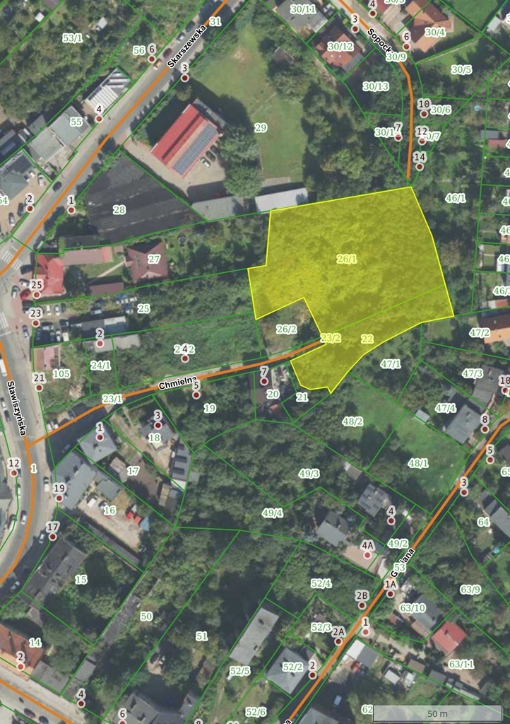 Działka budowlana 3740 m², Kalisz, Chmielna - zdjęcie 5