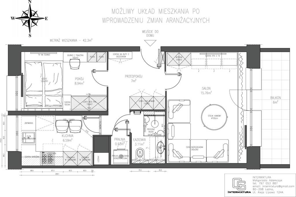 Mieszkanie 42&nbsp;m², Gdańsk, Subisława - zdjęcie 2
