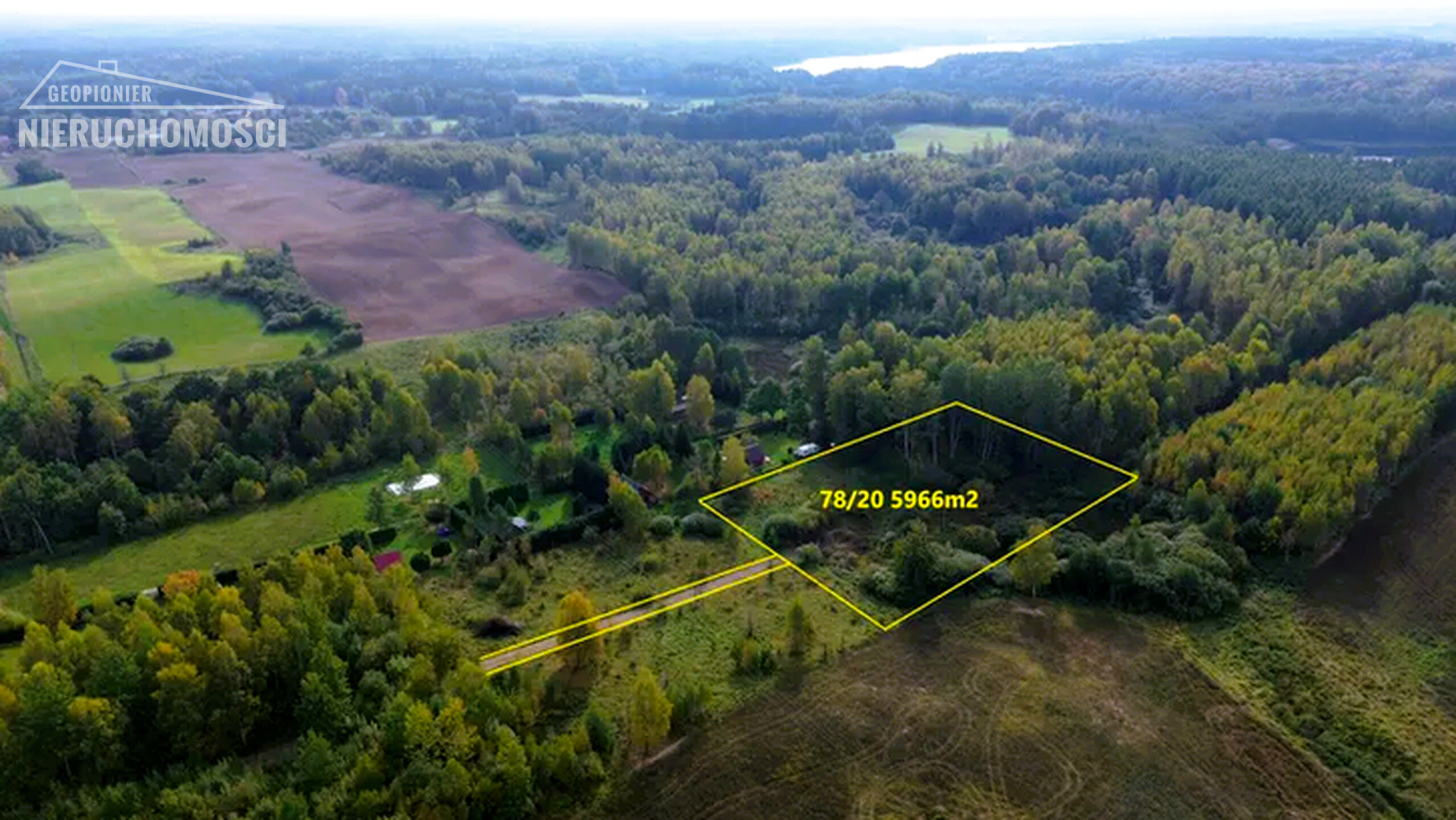 Mazury - Winiec, działka budowlana przy ścianie lasu, blisko jezior - zdjęcie 2