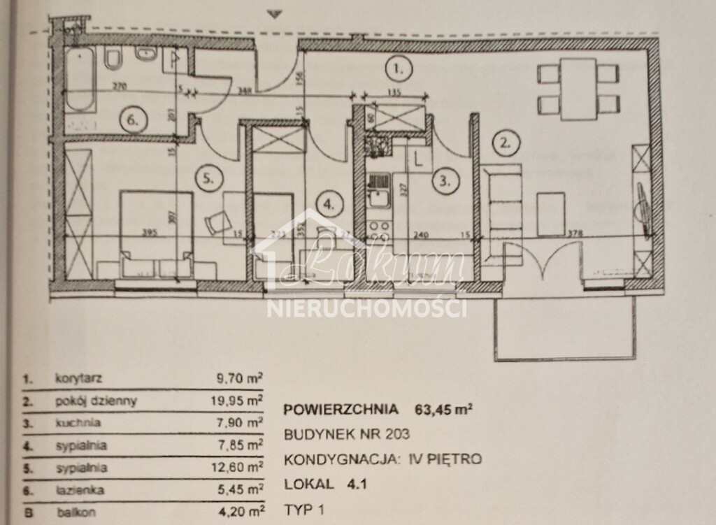 Mieszkanie 63,45&nbsp;m², Szczecin, Potulicka - zdjęcie 10