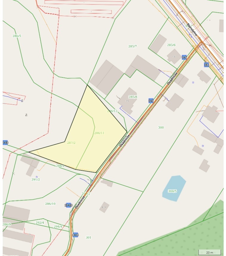 Działka budowlana 2884&nbsp;m², Kalisz, Osadnicza - zdjęcie 1