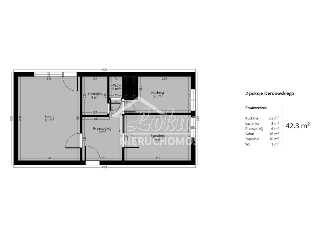 Mieszkanie 44,2&nbsp;m², Szczecin, Hieronima Derdowskiego - zdjęcie 6