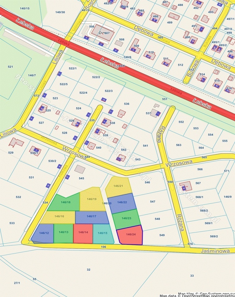 Działka budowlana 1000 m², Charbrowo - zdjęcie 3
