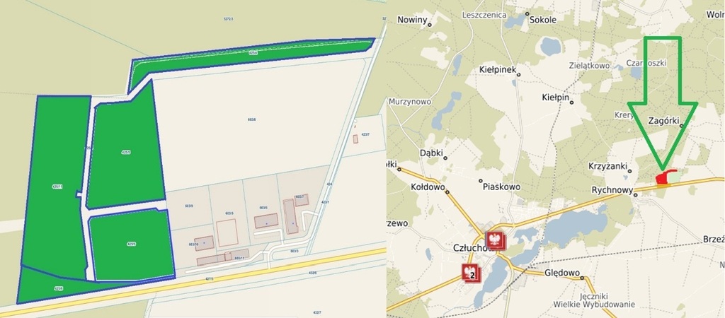 Działka budowlana 12,44&nbsp;ha, Rychnowy - zdjęcie 1