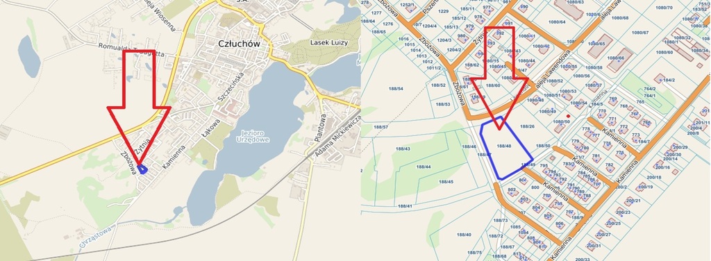 Działka budowlana 4429&nbsp;m², Człuchów, Zbożowa - zdjęcie 1