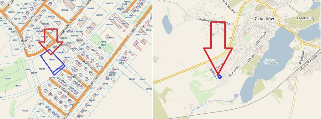 Działka budowlana 3619&nbsp;m², Człuchów, Zbożowa - zdjęcie 1
