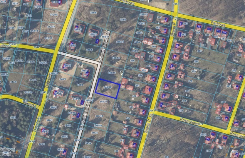 Działka budowlana 1036&nbsp;m², Trzcianka, Królowej Marysieńki - zdjęcie 2