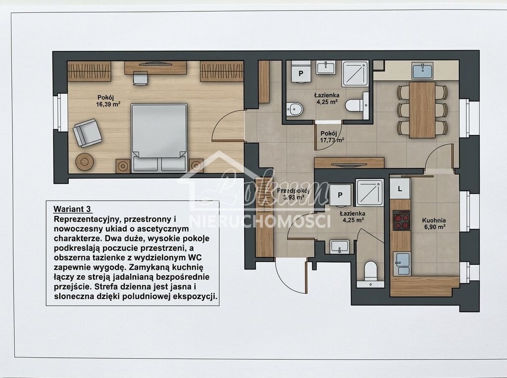 Mieszkanie 49,56 m², Szczecin, Andrzeja Małkowskiego - zdjęcie 4