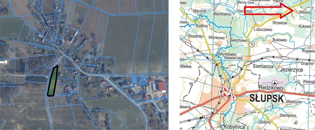 Działka inwestycyjna 3500 m², Wiklino - zdjęcie 1