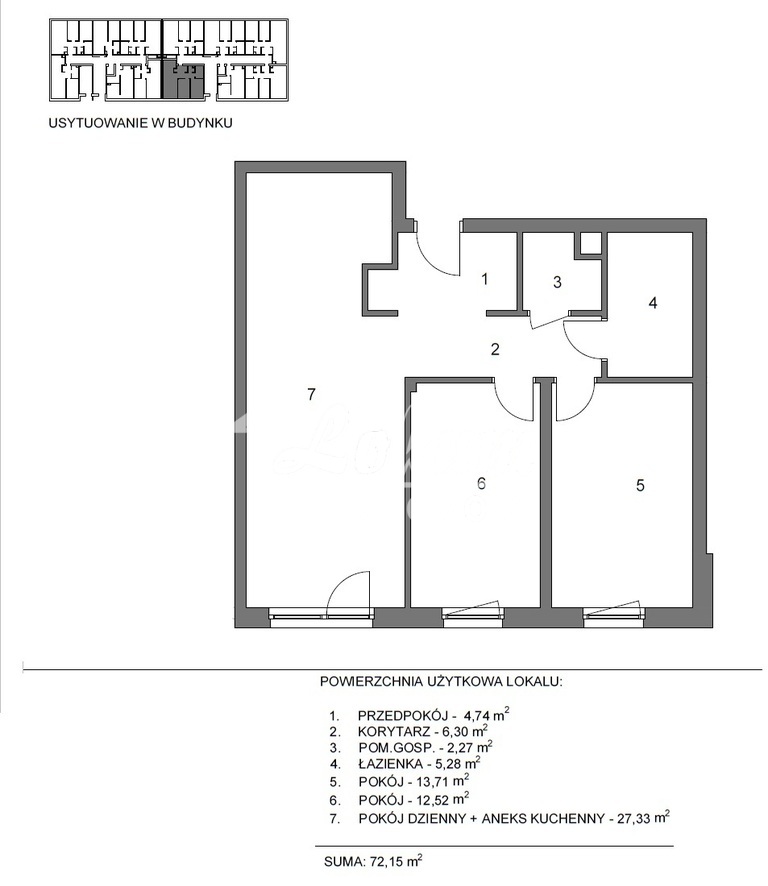 Mieszkanie 72,15&nbsp;m², Mierzyn - zdjęcie 14