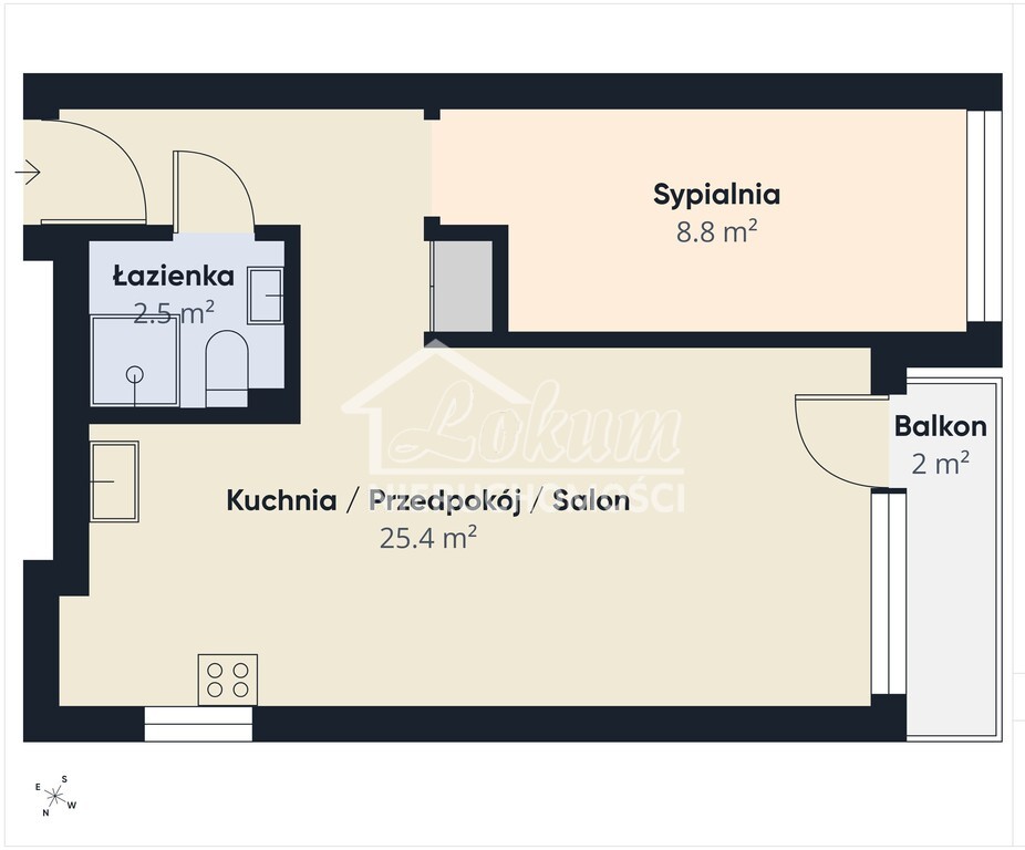 Mieszkanie 37,1&nbsp;m², Szczecin, Rynkowa - zdjęcie 4