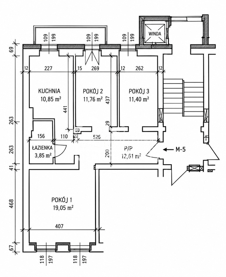 Mieszkanie 69,52&nbsp;m², Szczecin, Księcia Bogusława X - zdjęcie 11