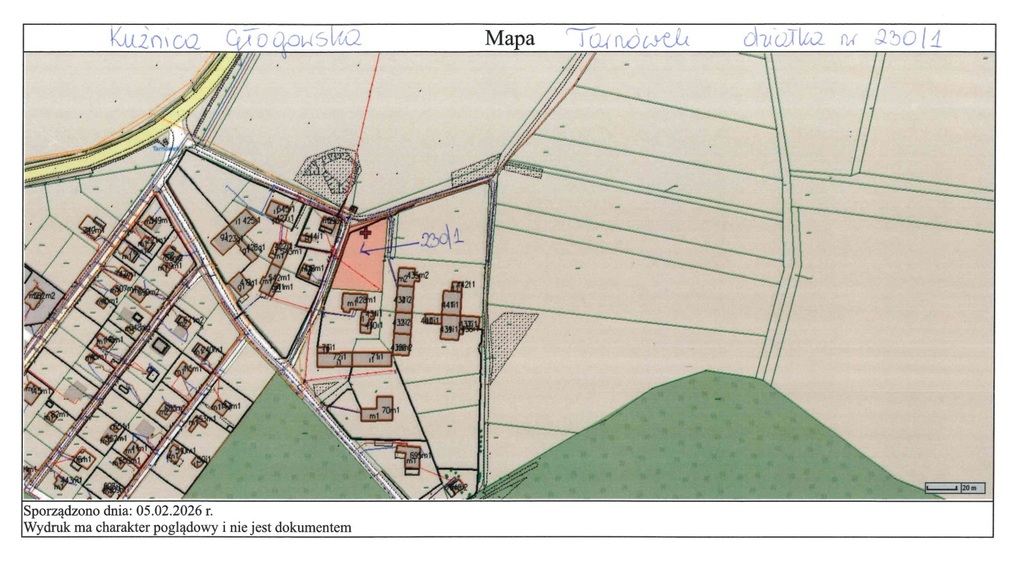 Działka budowlana 1400&nbsp;m², Kuźnica Głogowska - zdjęcie 1