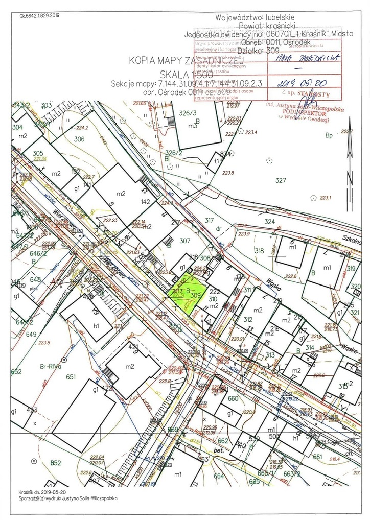 Działka budowlana 77 m², Kraśnik, Szkolna - zdjęcie 1