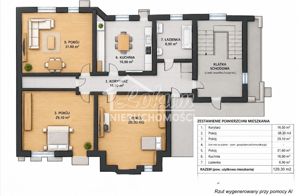 Mieszkanie 130,11&nbsp;m², Szczecin, al. Papieża Jana Pawła II - zdjęcie 1