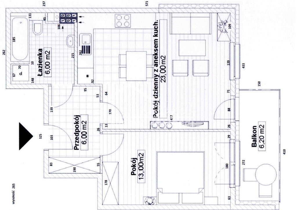 Mieszkanie 48,15&nbsp;m², Szczecin, Limby - zdjęcie 19