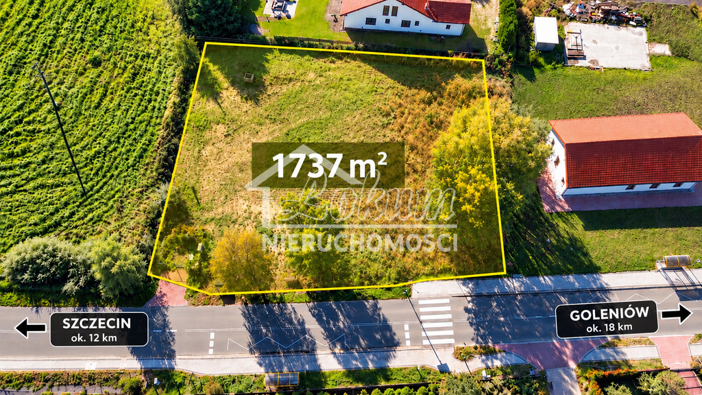 Działka inwestycyjna 1737&nbsp;m², Czarna Łąka - zdjęcie 1