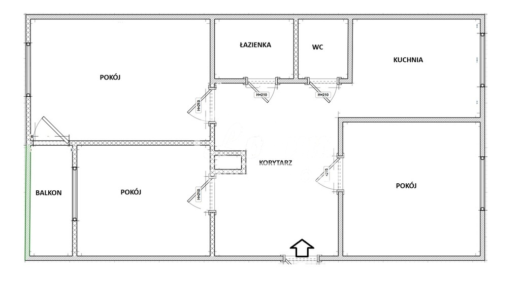 Mieszkanie 54,55&nbsp;m², Szczecin, Potulicka - zdjęcie 2