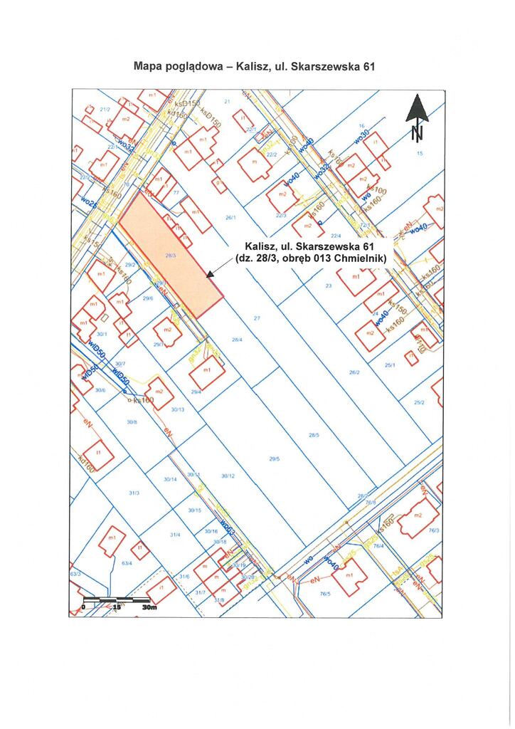 Działka budowlana 942 m², Kalisz, Skarszewska - zdjęcie 3