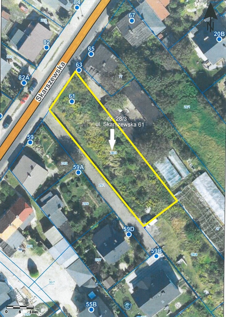 Działka budowlana 942 m², Kalisz, Skarszewska - zdjęcie 1