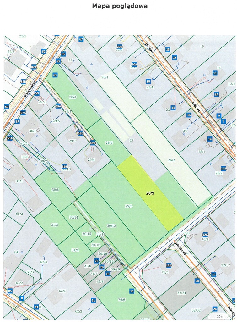 Działka budowlana 1133 m², Kalisz, Dębowa - zdjęcie 2