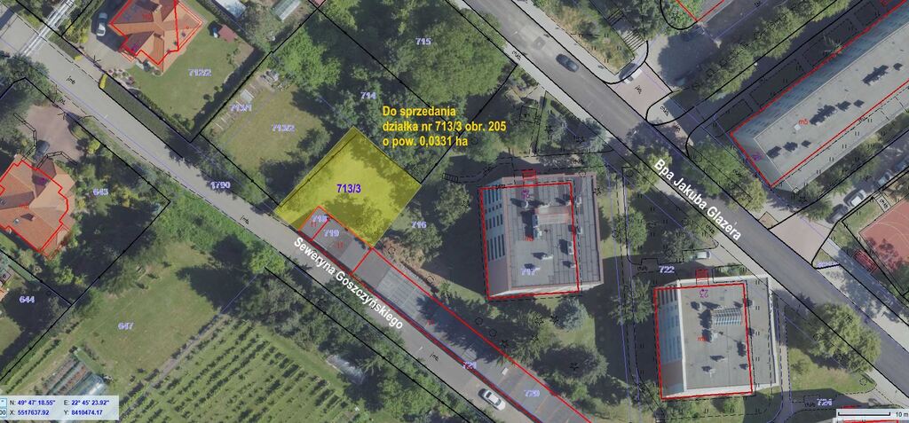 Działka budowlana 331&nbsp;m², Przemyśl, Seweryna Goszczyńskiego - zdjęcie 1