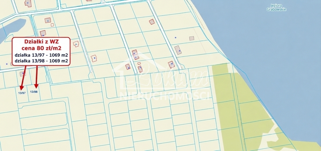 Działka budowlana 1069 m², Grabowo - zdjęcie 3