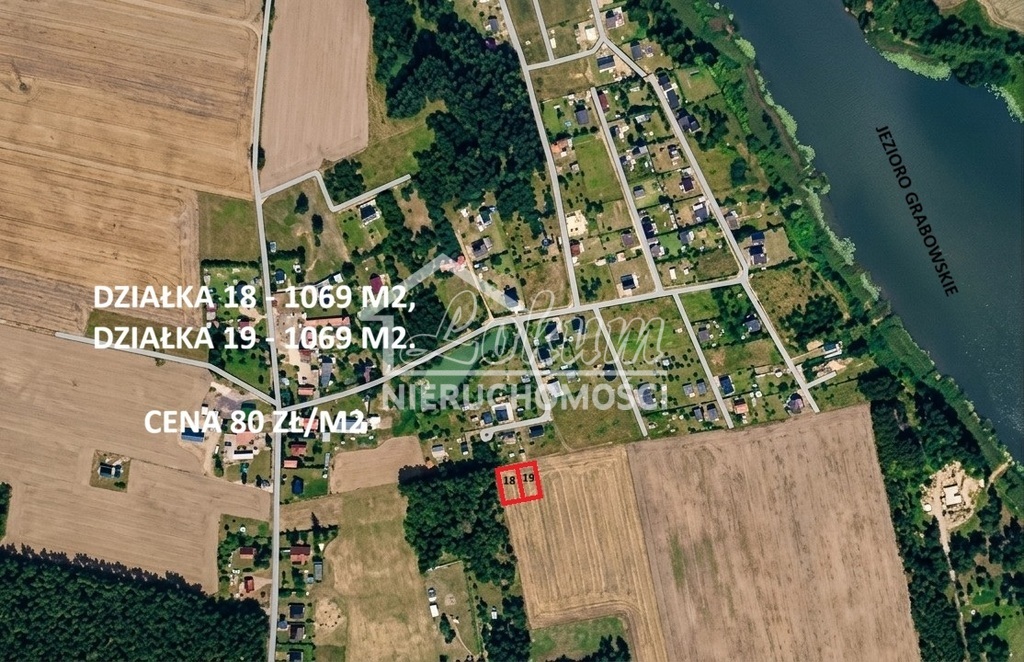 Działka budowlana 1069 m², Grabowo - zdjęcie 2