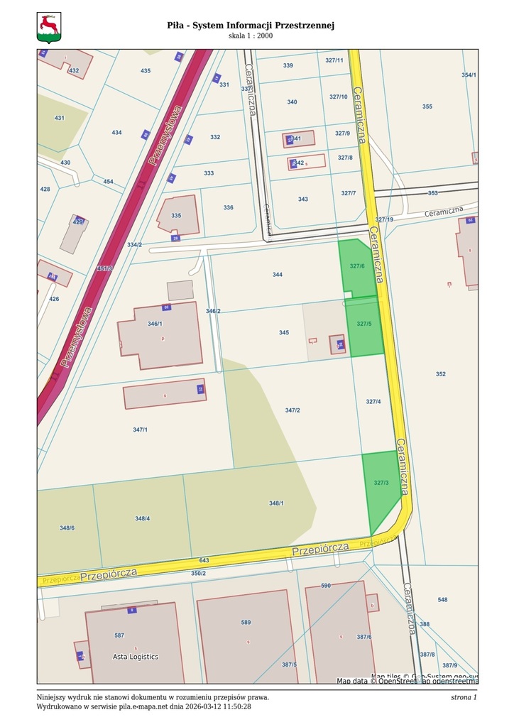 Działka inwestycyjna 1485 m², Piła, Ceramiczna - zdjęcie 5