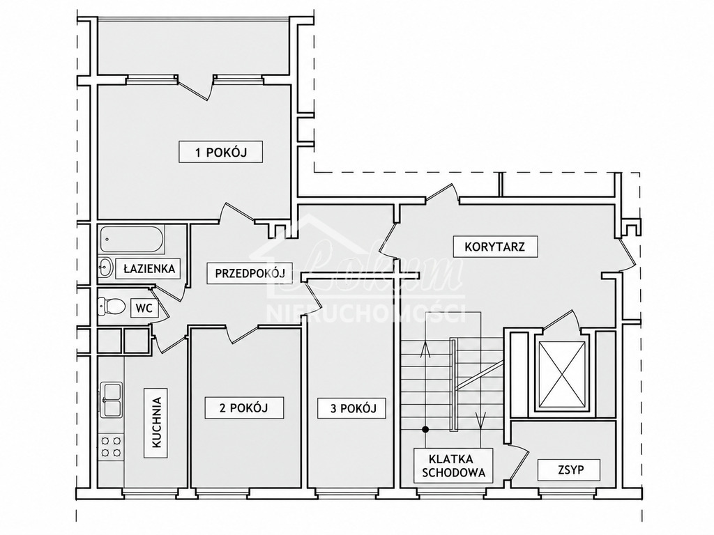 Mieszkanie 56,62&nbsp;m², Szczecin, 1 Maja - zdjęcie 16