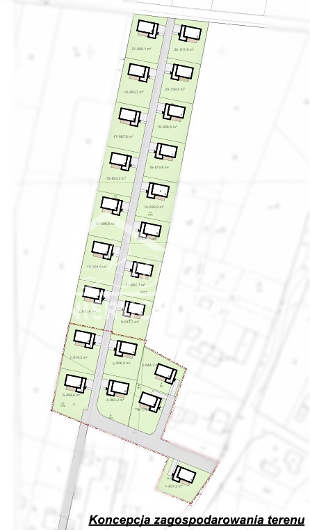 Działka budowlana 844 m², Kobylanka - zdjęcie 1