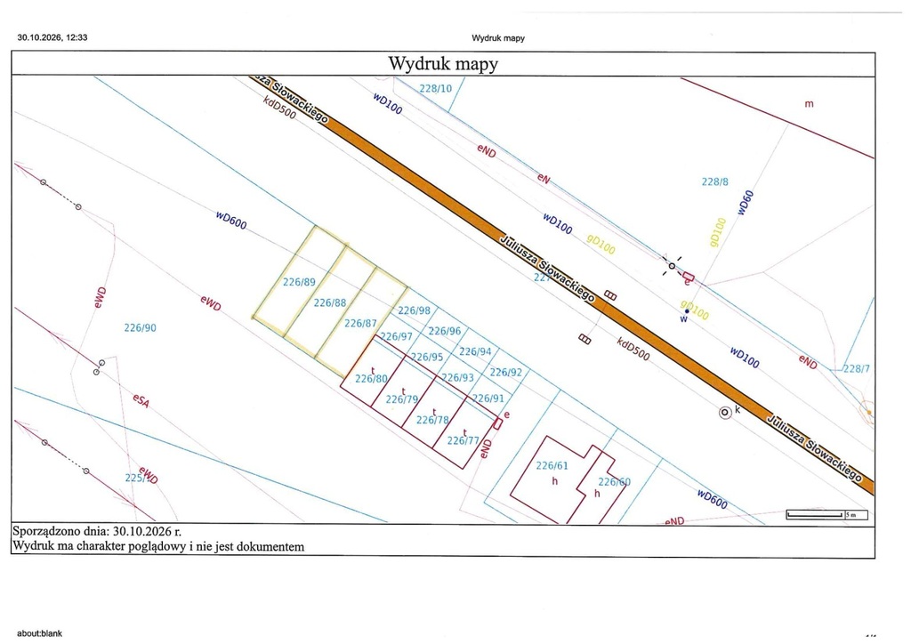 Działka budowlana 37 m², Boguszów-Gorce, Juliusza Słowackiego - zdjęcie 1